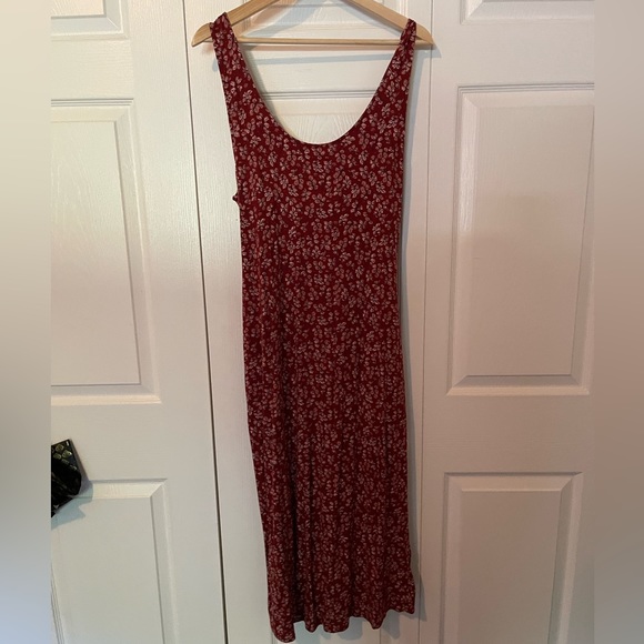 Joe Fresh Red Floral Wrap Dress - Picture 2 of 3